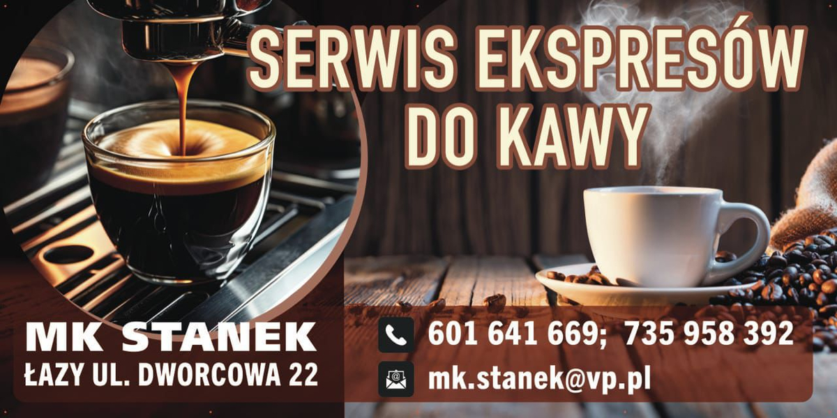 Zdjęcie na okładce dla MK Stanek - serwis ekspresów do kawy Łazy